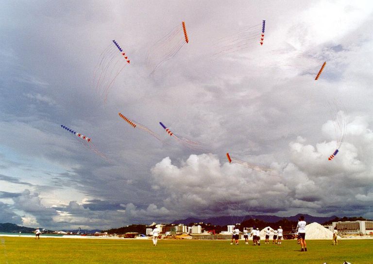 Flying 8 man in Malaysia